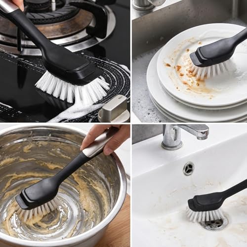 Dish Brush Refill Heads for OXO Steel Dish Brush - 4 Pack