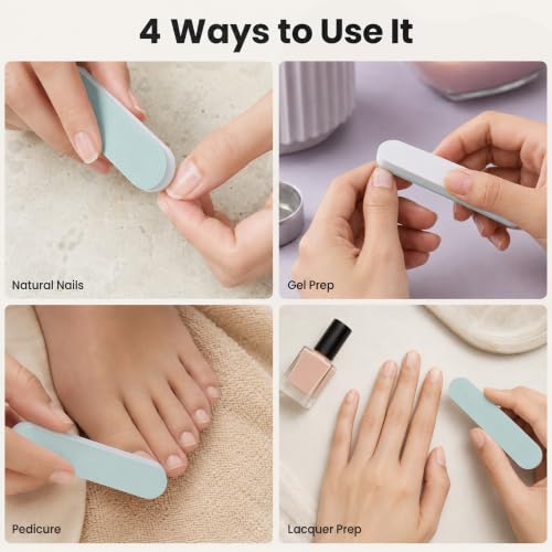 ForPro Super Quick Shine 2-Way Nail Buffer Set, 25 Count, Manicure & Pedicure Tool