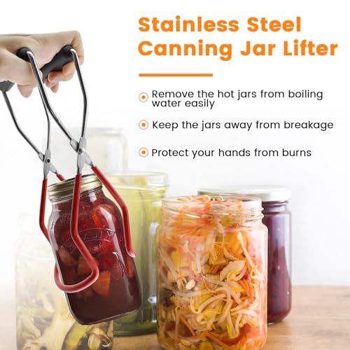 Aifeier ET Canning Tools Kit - Bubble Popper, Lid Lifter & Tongs