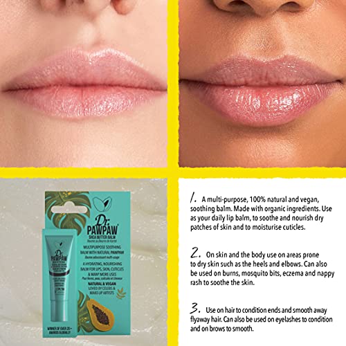 Dr. PawPaw Shea Butter Multipurpose Balm Set - Vegan Lip & Skin Moisturizer