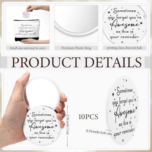 6-Piece Motivational Employee Appreciation Gift Set: Canvas Bag & Mirror