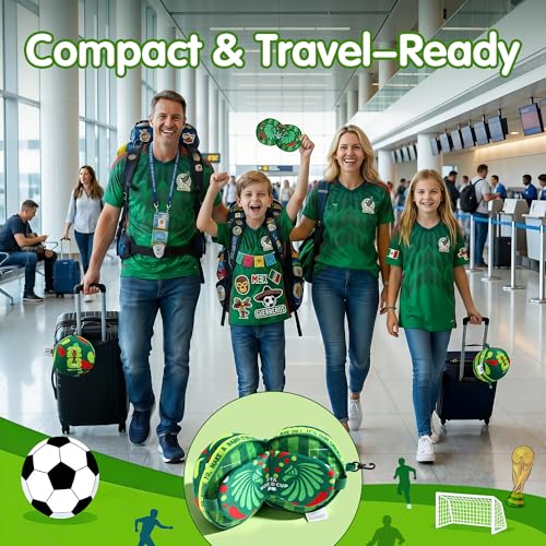 FIFA World Cup 2026 Soccer Ball Travel Pillow & Eye Mask Set