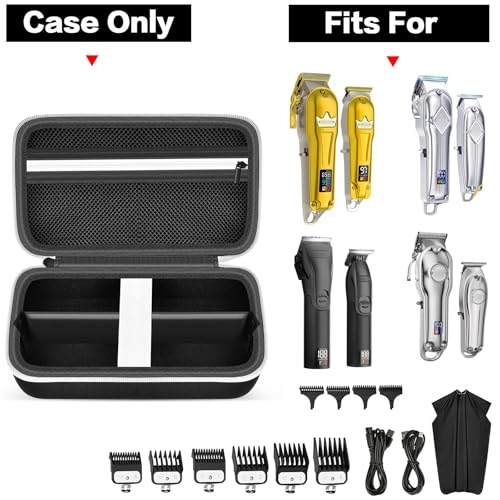 Grapsa Black Hair Trimmer Case for Cordless Clipper Kits