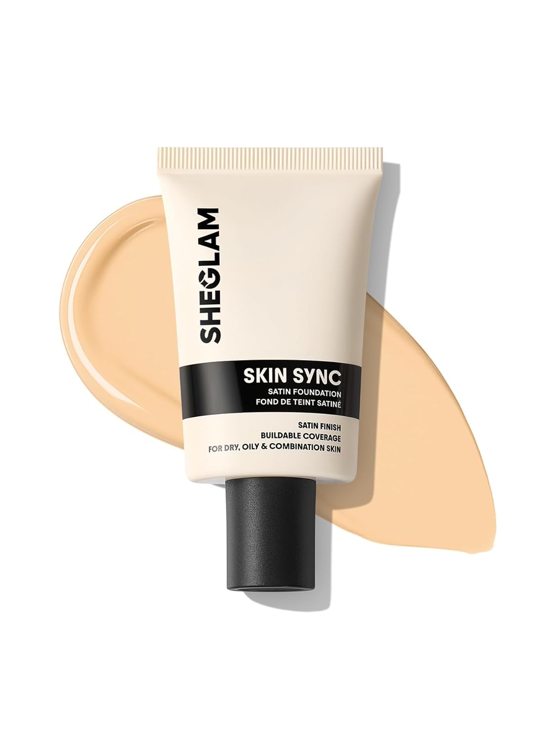 Satin Foundation - Skin Sync Formula for Flawless Finish | Buttercream Shade