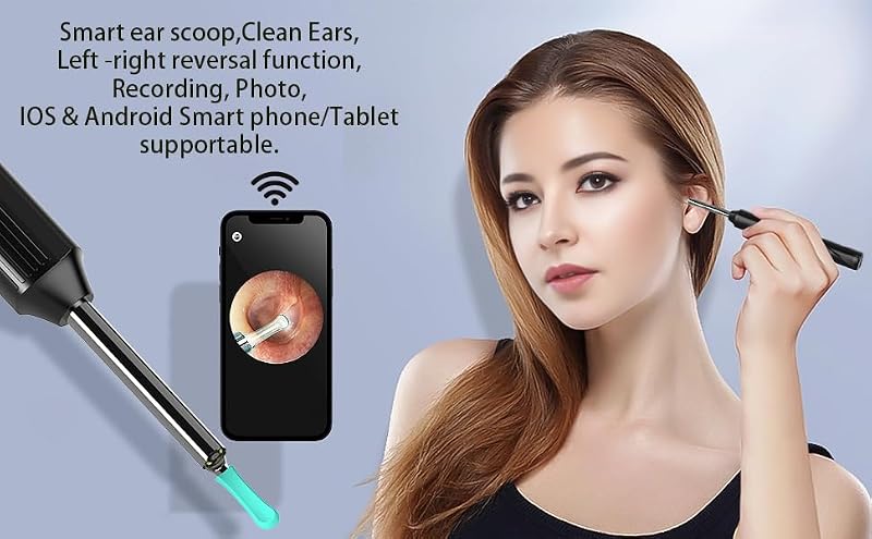 Aoriko Wireless Ear Wax Removal Tool with Camera & Light