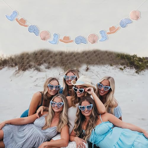 Coastal Bachelorette Photo Banner - Seashell Party Decorations