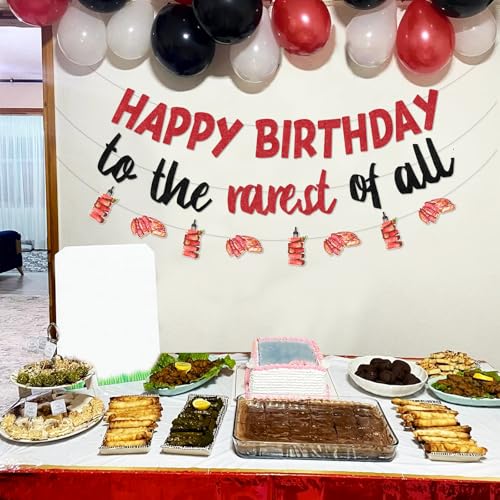 Beefsteak Birthday Party Decorations - BBQ Banner & Garlands