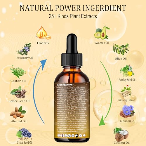 Rosemary Hair Oil for Normal to Medium Hair - Weightless Scalp Serum 60ml