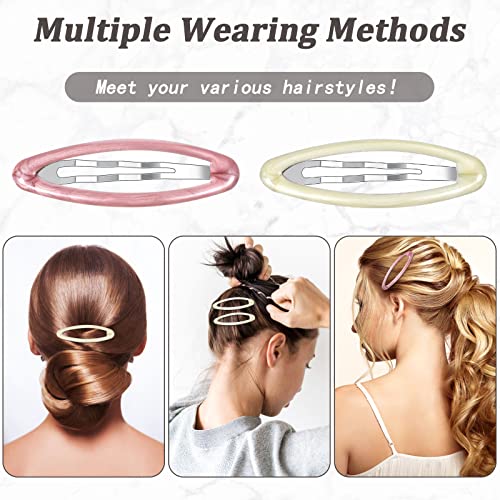 Waydress 12 Pcs Tortoise Hair Clip Barrettes for Women