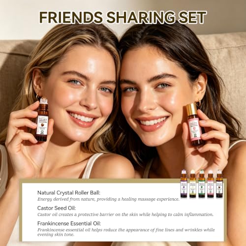 Cocurb Organic Castor & Frankincense Eye Serum with Quartz Roller (5 Pack)