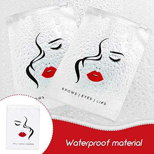 100 Pack Mini Cosmetic Zipper Bags - 4x6 Inch Waterproof Makeup Storage Pouch