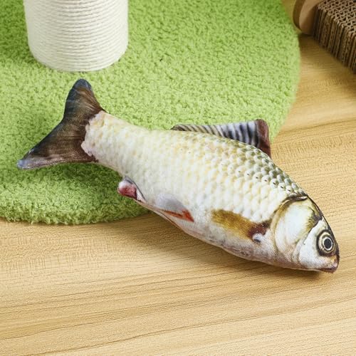 Gadpiparty 7.8-Inch Plush Fish Toy - Soft Grass Carp Pillow for Kids