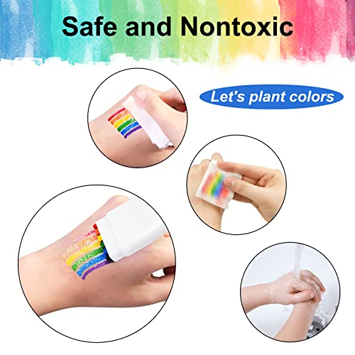 Rainbow Pride Face Paint Stick - 2 Pack Non-Toxic Crayon Brushes