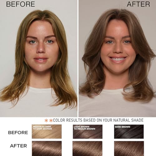 Callmynm Dark Brown 3-in-1 Herbal Hair Dye Shampoo for Youthful, Nourished Hair