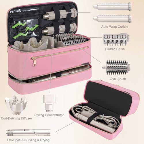 OUUTMEE Travel Carrying Case for Shark FlexStyle & Hair Dryer Accessories