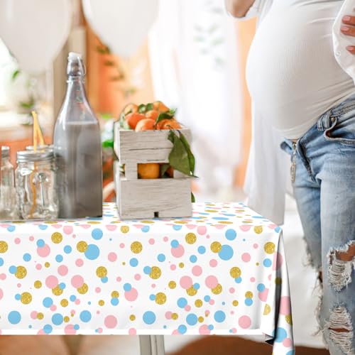 Gender Reveal Tablecloths - 3 Disposable Covers for Baby Showers