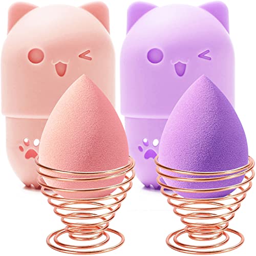 MR LION Makeup Sponge Holder & Travel Case Set - 2 Beauty Blenders