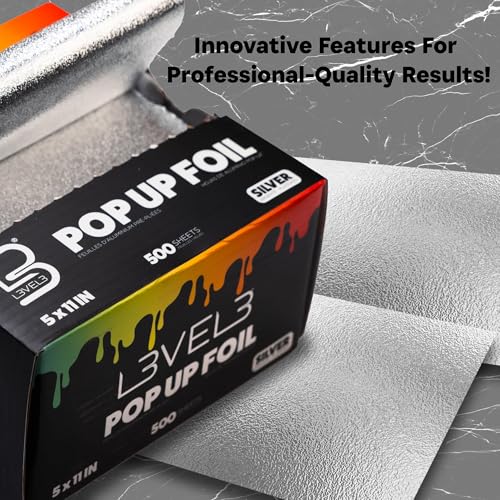 Level 3 Pop-Up Hair Coloring Foil Sheets - 5" x 10.75" - 500 Count