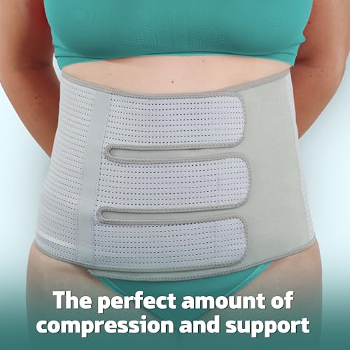 Mama & Wish¢ç C-Section Recovery Kit ? Postpartum Essentials C Section 12-Pc: Belly Binder, Silicone Scar Patches, Peri Bottle, Disposable Underwear, Wipes, Grip Socks & Toiletry Bag
