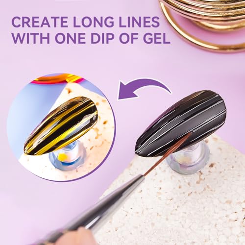 Makartt Clear 3D Nail Sculpting Gel - 2Pcs No Wipe UV Gel for Nail Art