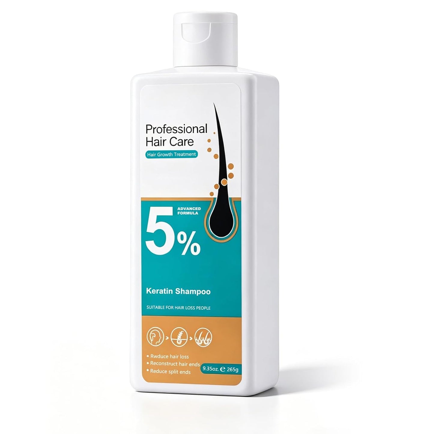 Minoxidil Shampoo for Hair Growth - Anti Hair Loss Treatment for Thinning Hair & Receding Hairline | 1 PCS
