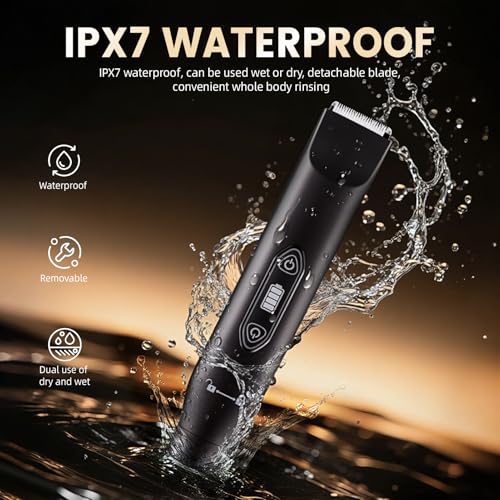 3-in-1 Electric Body Hair Trimmer for Men - Waterproof & USB Rechargeable
