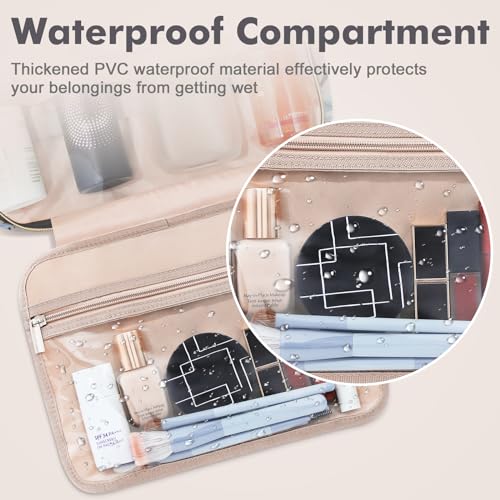 Wedama Large Hanging Toiletry Bag, Waterproof Travel Cosmetic Organizer