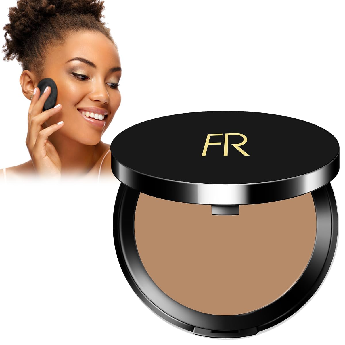 Cream To Powder Foundation - Full Coverage for Deeper Skin Tones | Long Lasting Matte Finish, 0.30 oz