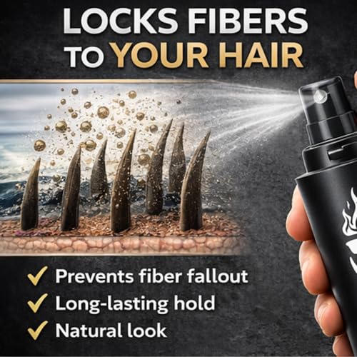 Hair Fiber Locking Spray with Sea Salt & Keratin - 4.2 FL. OZ