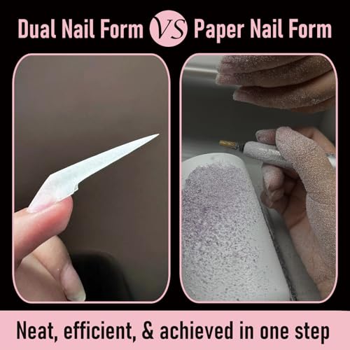 70Pcs Extra Long Stiletto Nail Forms for Acrylic Extensions