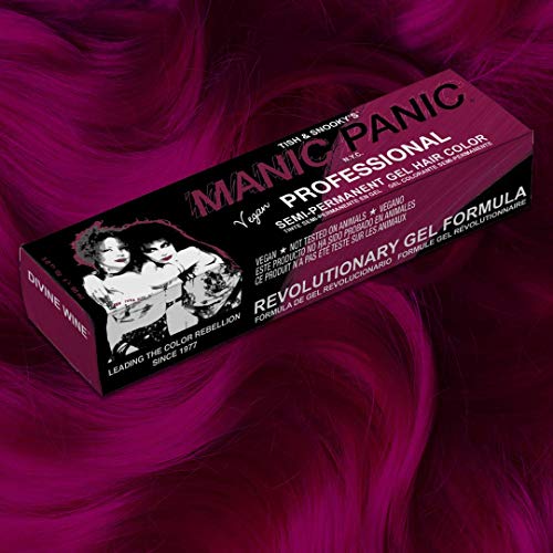 Manic Panic Divine Wine Semi Permanent Red Gel Hair Dye 3 oz