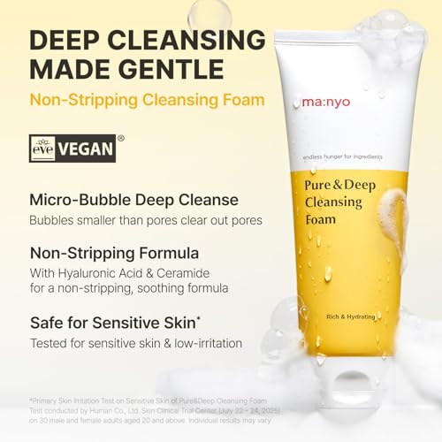 ma:nyo Pure & Deep Cleansing Foam 6.7 Fl Oz - Pore & Blackhead Care