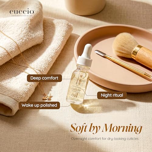 Cuccio Naturale Revitalizing Cuticle Oil - Hydrating Oil For Repaired Cuticles Overnight - Remedy For Damaged Skin And Thin Nails - Paraben/Cruelty-Free Formula - Milk And Honey - 0.5 Oz