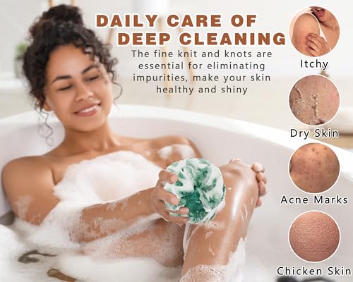 Gainlove 2-Pack African Exfoliating Bath Sponge - 45-Inch Length