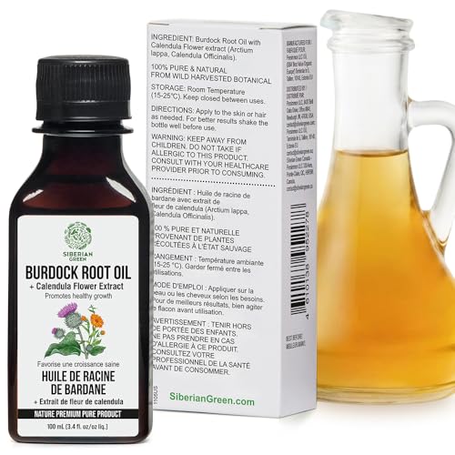 Siberian Green Burdock Oil with Calendula Flower Extract, 100ml