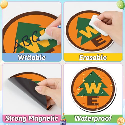 8-Pack Cartoon Cruise Door Magnets - Waterproof & Writable