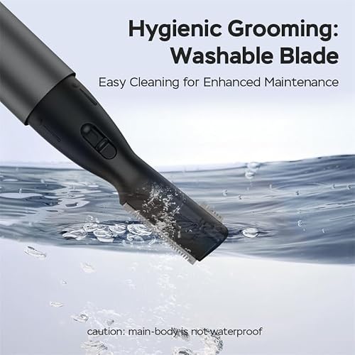 Upgraded Eyebrow Trimmer for Men, Precision Detailer, Battery-Powered Eyebrow Razor with Rinseable Blade, Facial Hair Trimmer with Comb, Compact Pen-Size, Safe Painless Shaver
