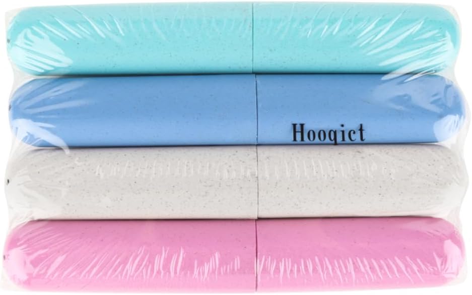 Travel Toothbrush Case - 4 Pack Portable Toothbrush Holders | Durable Plastic Containers for Travel, Camping, Home & School