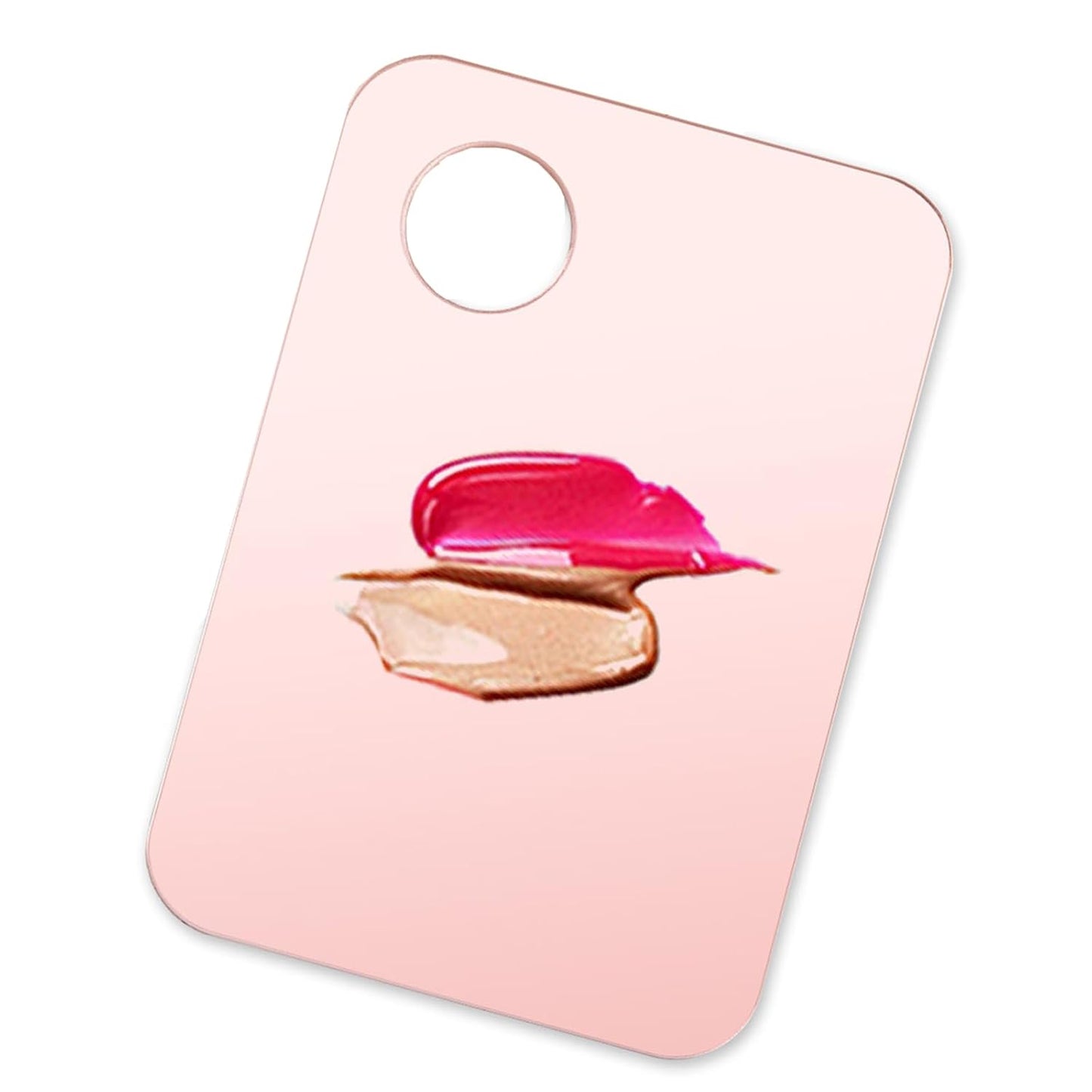 Makeup Mixing Palette Set - 4 Pcs Makeup Trays with Spatula for Foundation, Eyeshadow & Lipstick | Pink & Transparent
