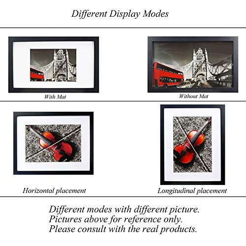 FUNTRESS 4x6 Collage Picture Frame – Solid Wood Wall Display (2 Pack)