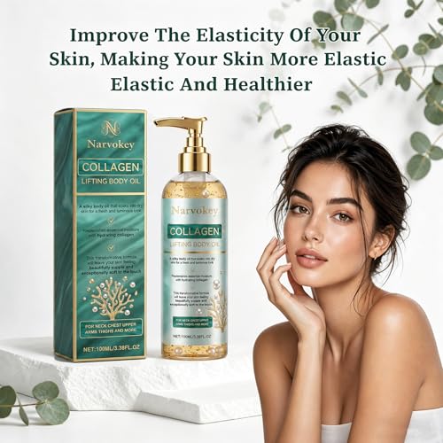 Narvokey Collagen Lifting Body Oil - Firming & Hydrating Skin Treatment