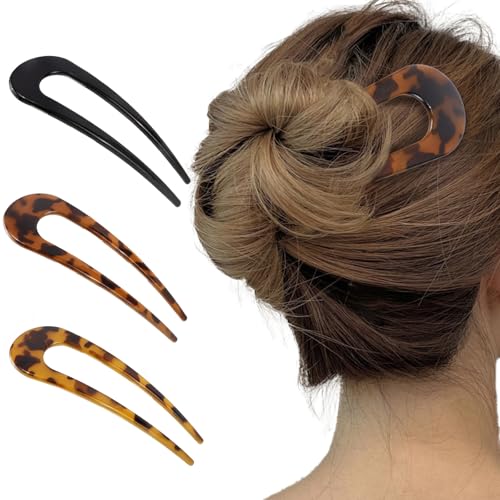 Canitor 5.4-Inch Large Tortoise Shell Hair Pin for Thick Hair