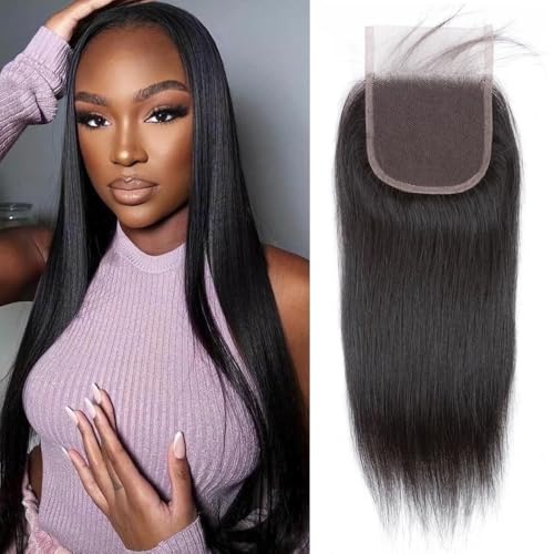 TNICE 8 Inch HD Lace Closure - 4x4 Straight Human Hair