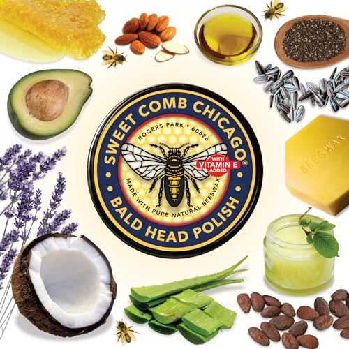 Sweet Comb Chicago Natural Bald Head Polish & Moisturizer, 2.0 oz