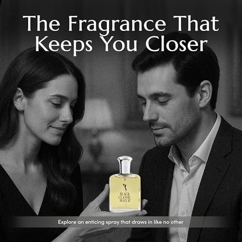 Black Classic Match Eau De Toilette Spray for Men - 2.5 Fl Oz (Pack of 2) | Fresh Woody Fragrance