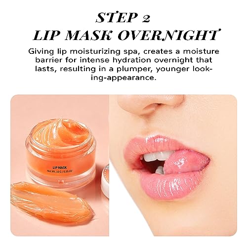 ANAI RUI Peach Lip Scrub & Lip Mask Set for Moisturizing Care