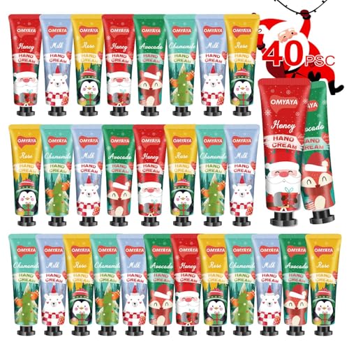 40 Pack Christmas Lotion Set for Women - Mini Hand Creams & Stocking Stuffers