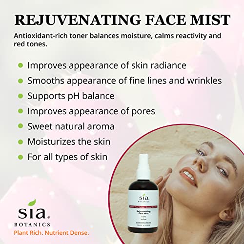 Sia Botanics Rejuvenating Face Toner Mist, 118ml Natural Desert Botanical