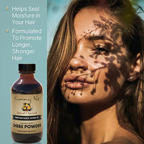Sunny Isle Jamaican Black Castor Oil with Chebe Powder - 4oz