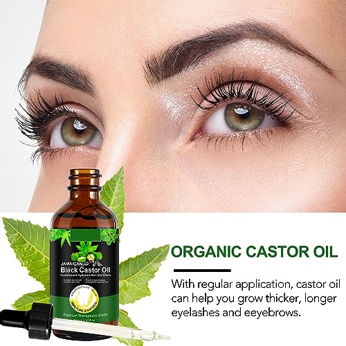 Organic Jamaican Black Castor Oil - Cold Pressed for Hair & Skin Care